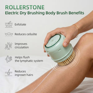 Electric Dry Brushing Body Brush for Lymphatic Drainage