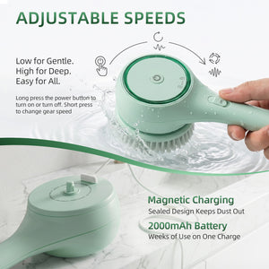 Electric Dry Brushing Body Brush for Lymphatic Drainage